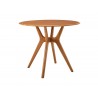 Greenington Sitka 36" Round Dining Table, Amber - Front Angle