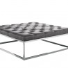Sunpan Sutton Ottoman - Cantina Magnetite - Front Side Angle