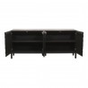 Moe's Home Collection Misaki Sideboard, Black - Front Opened Angle