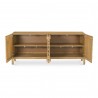 Moe's Home Collection Misaki Oak Sideboard in Natural - Front Opened Angle