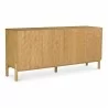 Moe's Home Collection Misaki Oak Sideboard in Natural - Front Side Angle - Moe's Home Collection Misaki Oak Sideboard in Natural - Front Side Angle
