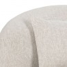 Sunpan Soraya Swivel Armless Chair - Dove Cream - Closeup Top Angle