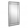 Sunpan Pasadena Floor Mirror Black - Front Side Angle