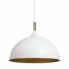 Sunpan Lohn Pendant Light Matte White - Front Angle - Sunpan Lohn Pendant Light Matte White - Front Angle