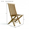 Classic Folding Chair dimension