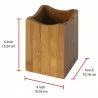 Oceanstar Bamboo Utensil Holder - Dimensions - Oceanstar Bamboo Utensil Holder - Dimensions