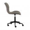 Sunpan Lyla Office Chair Black in Antique Grey - Side Angle 