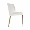 Sunpan Zayden Dining Chair - Belfast Oatmeal - Side Angle - Sunpan Zayden Dining Chair - Belfast Oatmeal - Side Angle