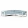 Newport Sectional in Canvas Skyline, No Welt - Front Side Angle - Newport Sectional in Canvas Skyline, No Welt - Front Side Angle
