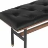 Sunpan Staten Bench Black - Seat Closeup Top Angle - Sunpan Staten Bench Black - Seat Closeup Top Angle