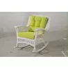 Moon Collection - Arm Chair with Cushions (In WHITE Wicker Finish) - Moon Collection - Arm Chair with Cushions (In WHITE Wicker Finish)