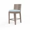 Laguna Barstool in Canvas Skyline, No Welt - Front Side Angle - Laguna Barstool in Canvas Skyline, No Welt - Front Side Angle