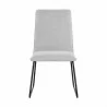 Sunpan Huxley Dining Chair in Belfast Heather Grey - Front Angle - Sunpan Huxley Dining Chair in Belfast Heather Grey - Front Angle