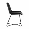 Sunpan Gracen Dining Chair in Nightfall Black - Side Angle - Sunpan Gracen Dining Chair in Nightfall Black - Side Angle