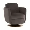 Sunpan Gilley Swivel Lounge Chair - Meg Ash - Front Side Angle - Sunpan Gilley Swivel Lounge Chair - Meg Ash - Front Side Angle