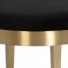 Sunpan Jolie Bench - Black Sky - Seat Closeup Angle - Sunpan Jolie Bench - Black Sky - Seat Closeup Angle