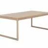 Sunpan Rivero Dining Table - Light Wash - 80'' - Front Side Angle - Sunpan Rivero Dining Table - Light Wash - 80'' - Front Side Angle
