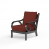 Monterey Club Chair in Canvas Henna w/ Self Welt - Front Side Angle