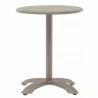 H&D Seating Round Outdoor Aluminum Table w/ Champagne Finish - H&D Seating Round Outdoor Aluminum Table w/ Champagne Finish