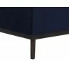 Sunpan Kosovo Modular Banquette Bench Abbington Navy - Seat Closeup Base Angle - Sunpan Kosovo Modular Banquette Bench Abbington Navy - Seat Closeup Base Angle