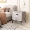 Halle Side Table in Gray - Lifestyle - Halle Side Table in Gray - Lifestyle