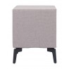 Halle Side Table in Gray - Back