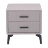 Halle Side Table in Gray - Front