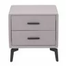 Halle Side Table in Gray - Front - Halle Side Table in Gray - Front