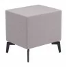 Halle Side Table in Gray - Back Left - Halle Side Table in Gray - Back Left