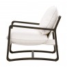 Essentials For Living Hamlin Club Chair in Matte Brown Oak Frame - Side