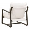 Essentials For Living Hamlin Club Chair in Matte Brown Oak Frame - Back Angled