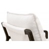 Essentials For Living Hamlin Club Chair in Matte Brown Oak Frame - Seat Back
