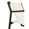 Essentials For Living Hamlin Club Chair in Matte Brown Oak Frame - Close-up