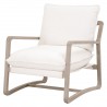 Essentials For Living Hamlin Club Chair in Performance Boucle Snow, Natural Gray Oak - Front Side Angle