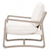 Essentials For Living Hamlin Club Chair in Natural Gray Oak Frame - Side