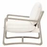 Essentials For Living Hamlin Club Chair in Performance Boucle Snow, Natural Gray Oak - Side Angle - Essentials For Living Hamlin Club Chair in Performance Boucle Snow, Natural Gray Oak - Side Angle