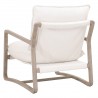 Essentials For Living Hamlin Club Chair in Performance Boucle Snow, Natural Gray Oak - Back Side Angle