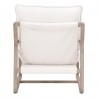 Essentials For Living Hamlin Club Chair in Performance Boucle Snow, Natural Gray Oak - Back Angle