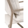 Essentials For Living Hamlin Club Chair in Natural Gray Oak Frame - Arm Frame