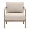 Essentials For Living Harbor Club Chair in Flax Linen - Front Angle - Essentials For Living Harbor Club Chair in Flax Linen - Front Angle