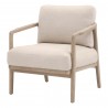 Essentials For Living Harbor Club Chair in Flax Linen - Front Side Angle