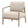 Essentials For Living Harbor Club Chair in Flax Linen - Front Side Angle - Essentials For Living Harbor Club Chair in Flax Linen - Front Side Angle
