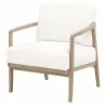 Essentials For Living Harbor Club Chair in LiveSmart Peyton-Pearl - Angled - Essentials For Living Harbor Club Chair in LiveSmart Peyton-Pearl - Angled