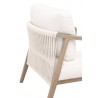 Essentials For Living Harbor Club Chair in LiveSmart Peyton-Pearl - Back Angled Close-up
