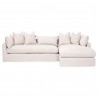 Haven 110 RF Slipcover Sectional - Bisque French Linen - Front