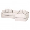 Haven 110 RF Slipcover Sectional - Bisque French Linen - Right Angled