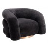 Havn Accent Chair in Black- side view 1