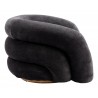Havn Accent Chair in Black- side view 3