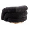 Havn Accent Chair in Black- side view 4