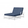 Bristol Double Chaise in Spectrum Indigo w/ Self Welt - Front Side Angle